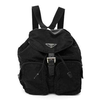 Prada Tessuto Nylon Saffiano Small Backpack Black 1 of 15