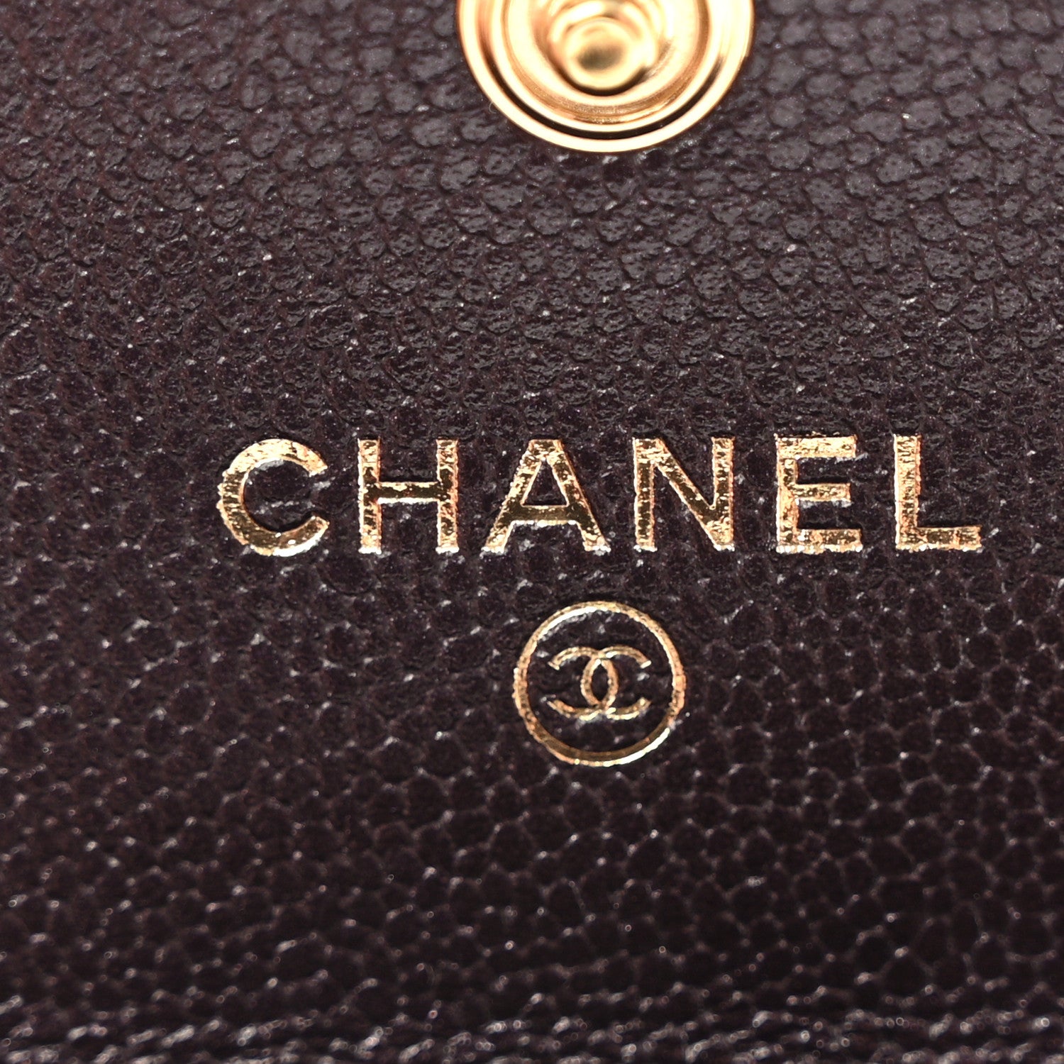 Chanel Caviar Quilted Boy Flap Card Holder Wallet Dark Brown 6 of 9