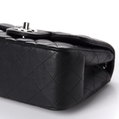 Chanel Lambskin Quilted Mini Square Flap Black 7 of 11