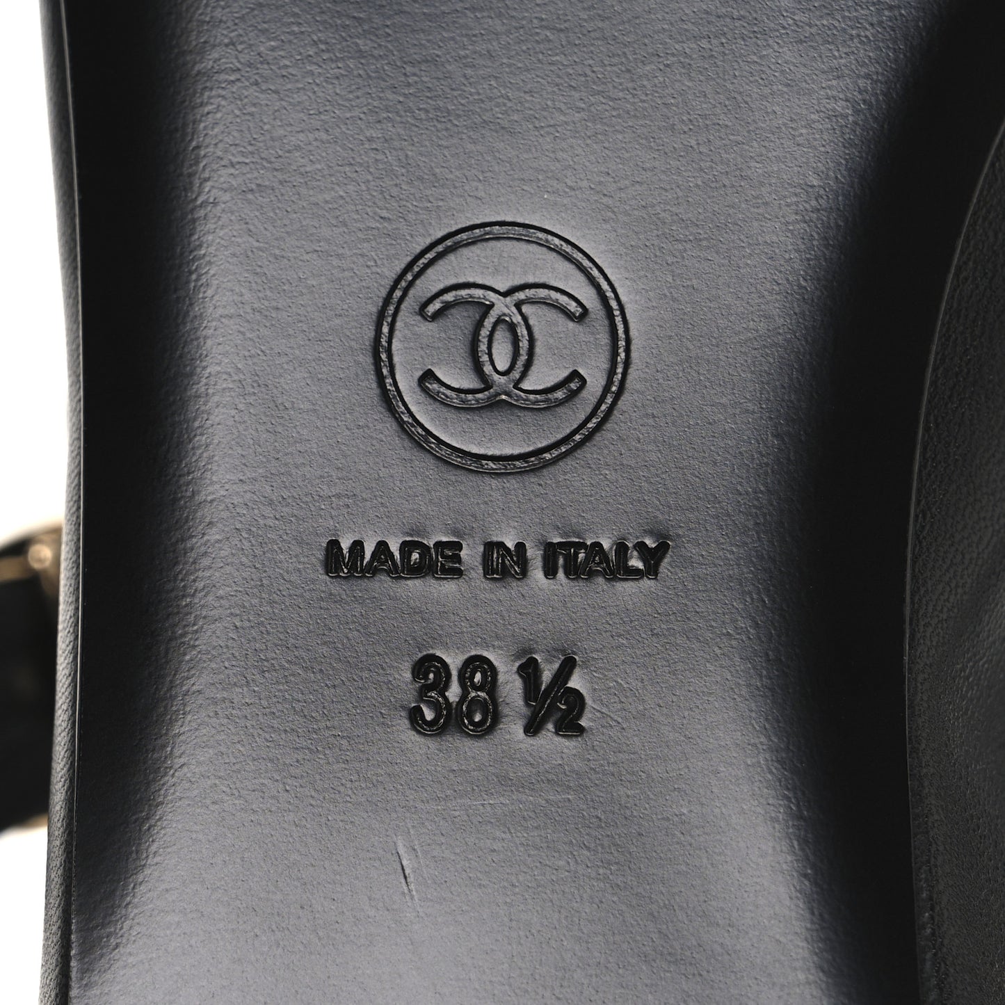 Lambskin Mary Jane Flats 38.5 Black