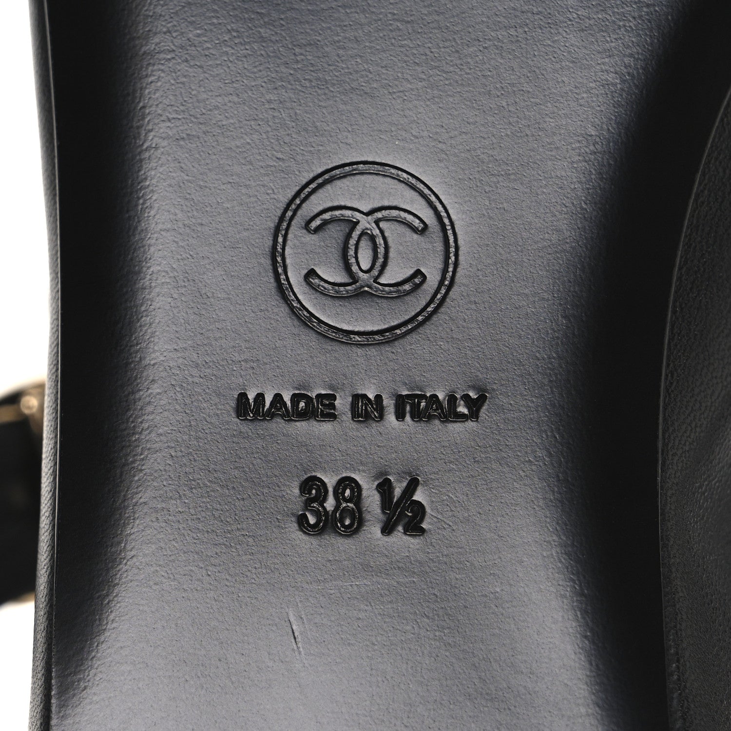 Chanel Lambskin Mary Jane Flats 38.5 Black 8 of 10