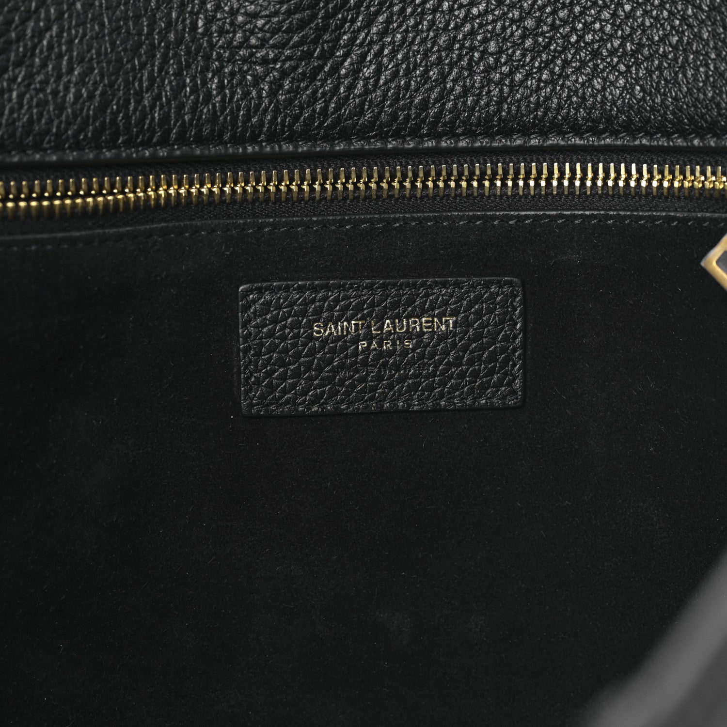 Saint Laurent Grained Deerskin Bea Tote Black 6 of 8