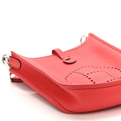 Hermes Taurillon Clemence Evelyne TPM Rouge Pivoine 9 of 12