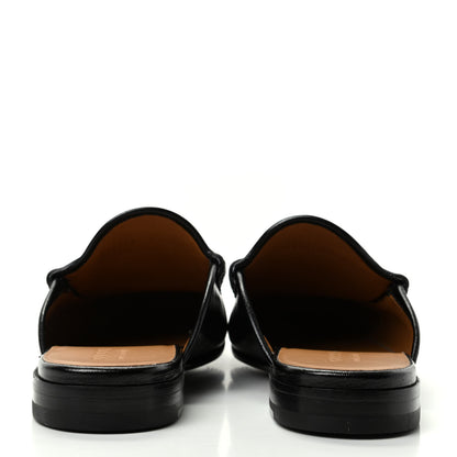 Gucci Goatskin Mens Horsebit Slippers 8.5 Black 7 of 10