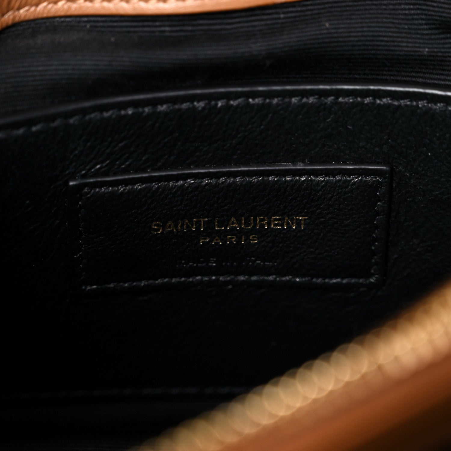 Saint Laurent Suede Matelasse Chevron Monogram Medium College Bag Cinnamon 11 of 22