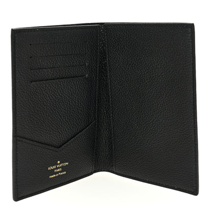 Louis Vuitton Empreinte Monogram Giant Passport Cover Black Beige 5 of 7