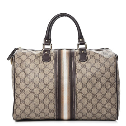 Gucci GG Plus Monogram Web Medium Joy Boston Dark Brown 1 of 13