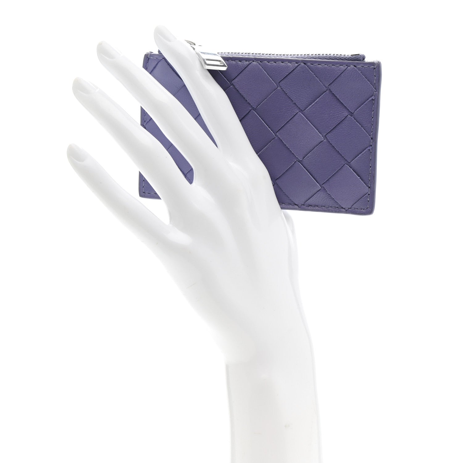 Bottega Veneta Nappa Intrecciato Key Case Purple 2 of 7