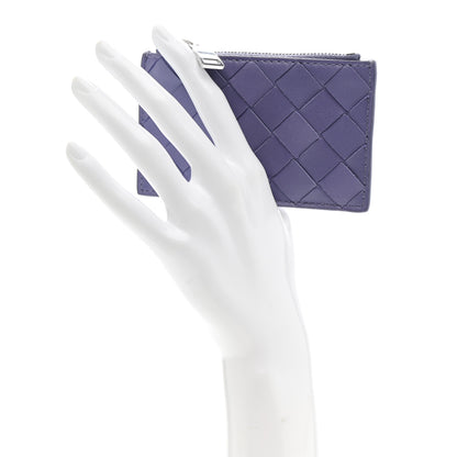 Bottega Veneta Nappa Intrecciato Key Case Purple 2 of 7