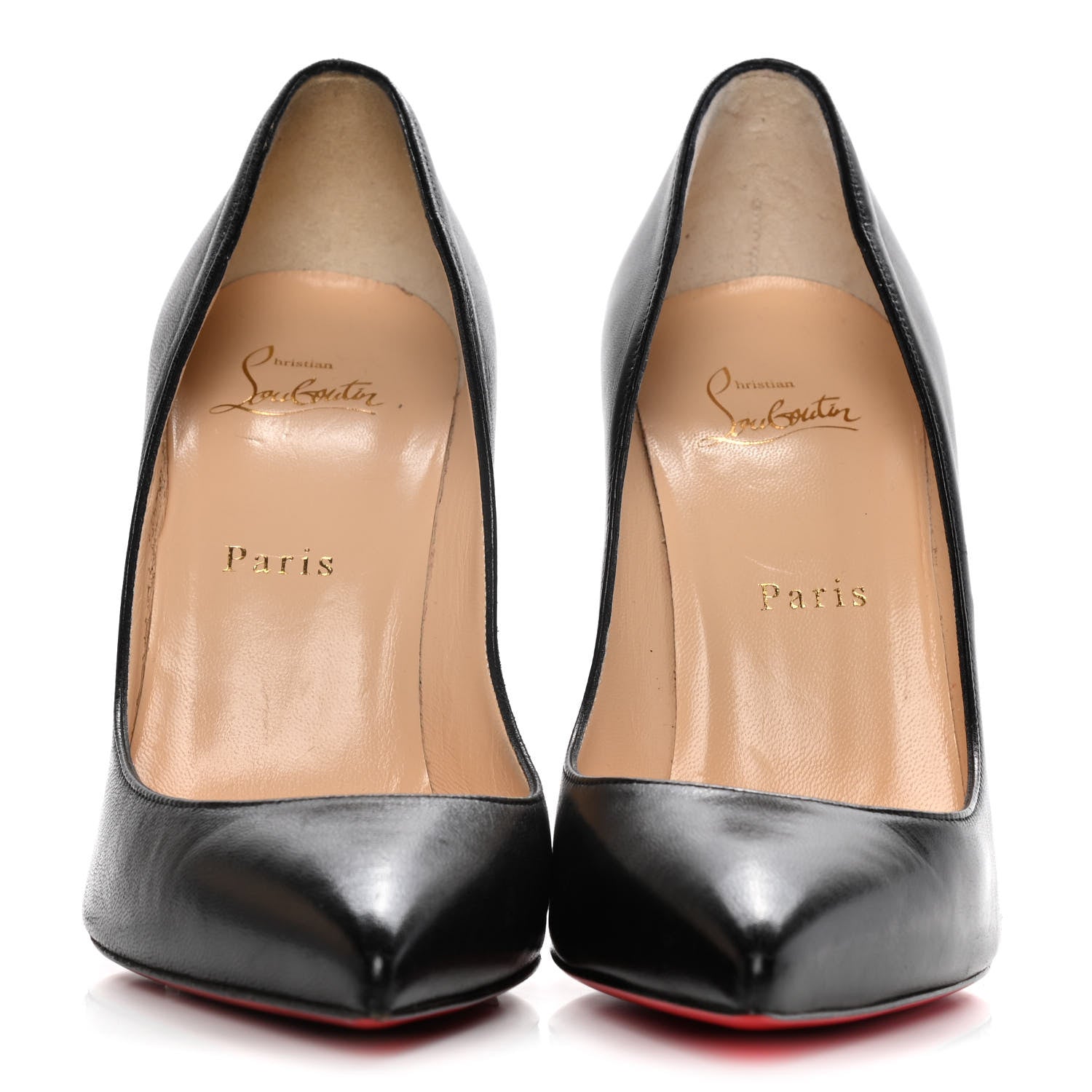Christian Louboutin Shiny Nappa Pigalle Follies 100 Pumps 38 Black 2 of 17