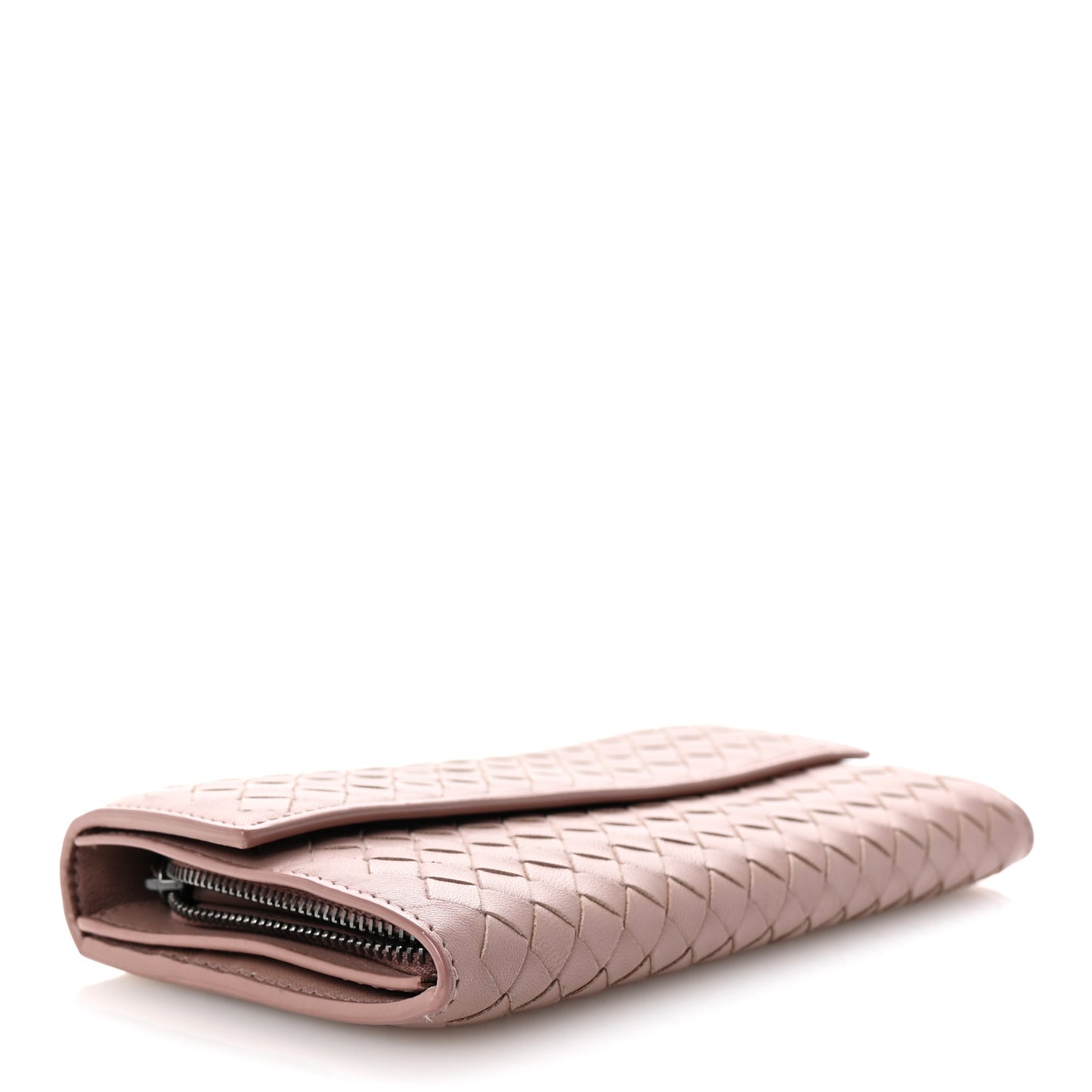 Nappa Intrecciato Continental Wallet Violet