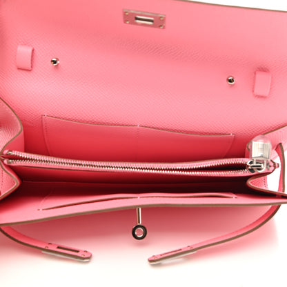 Hermes Epsom Kelly Wallet To Go Rose Confetti 6 of 8