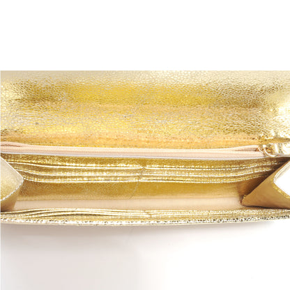 Jimmy Choo Glitter Fabric Reese Clutch Wallet Metallic 5 of 7