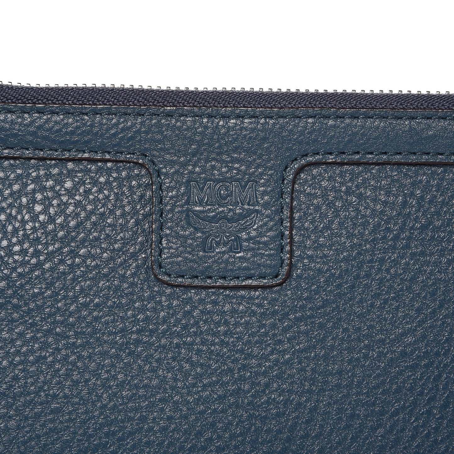 Grained Calfskin Medium Reversible Wandel Tote Blue