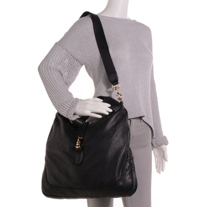 Gucci Calfskin Large New Jackie Hobo Black 2 of 7