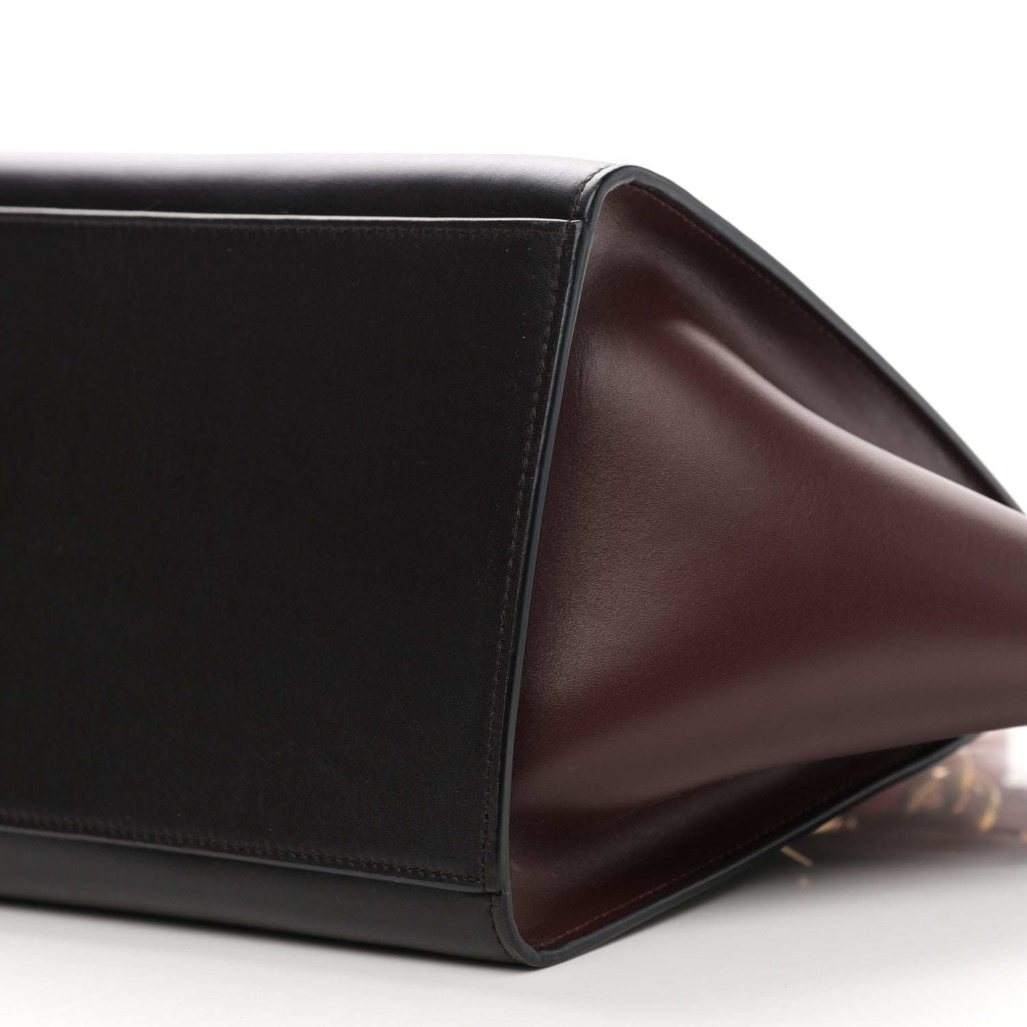 Celine Smooth Calfskin Small Tri-Color Trapeze Red 9 of 13