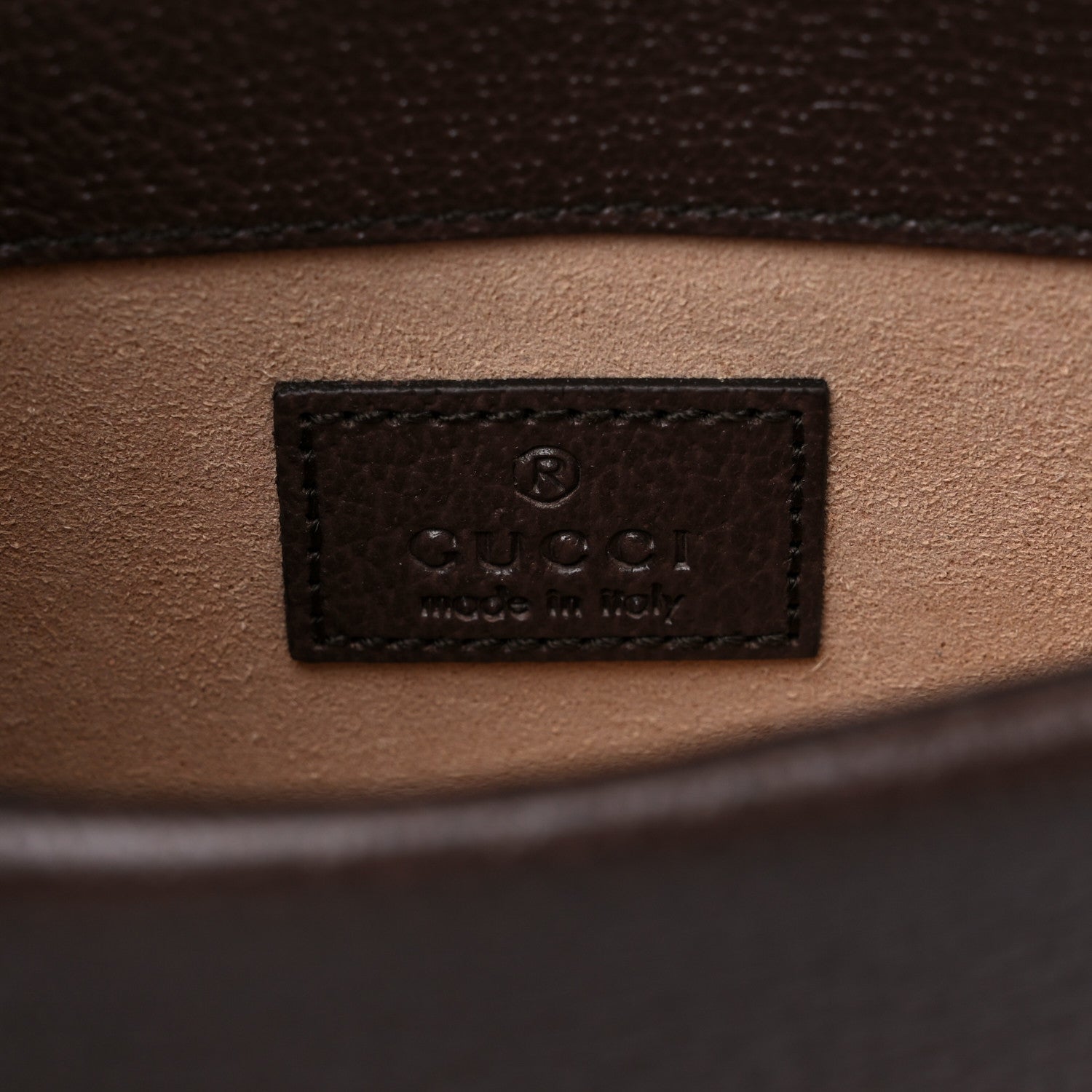 Gucci Monogram Jumbo GG Textured Dollar Calfskin Super Mini Dionysus Shoulder Bag Camel Ebony New Acero 6 of 8