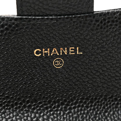 Chanel Caviar Quilted Large Gusset Flap Wallet Black 7 of 11