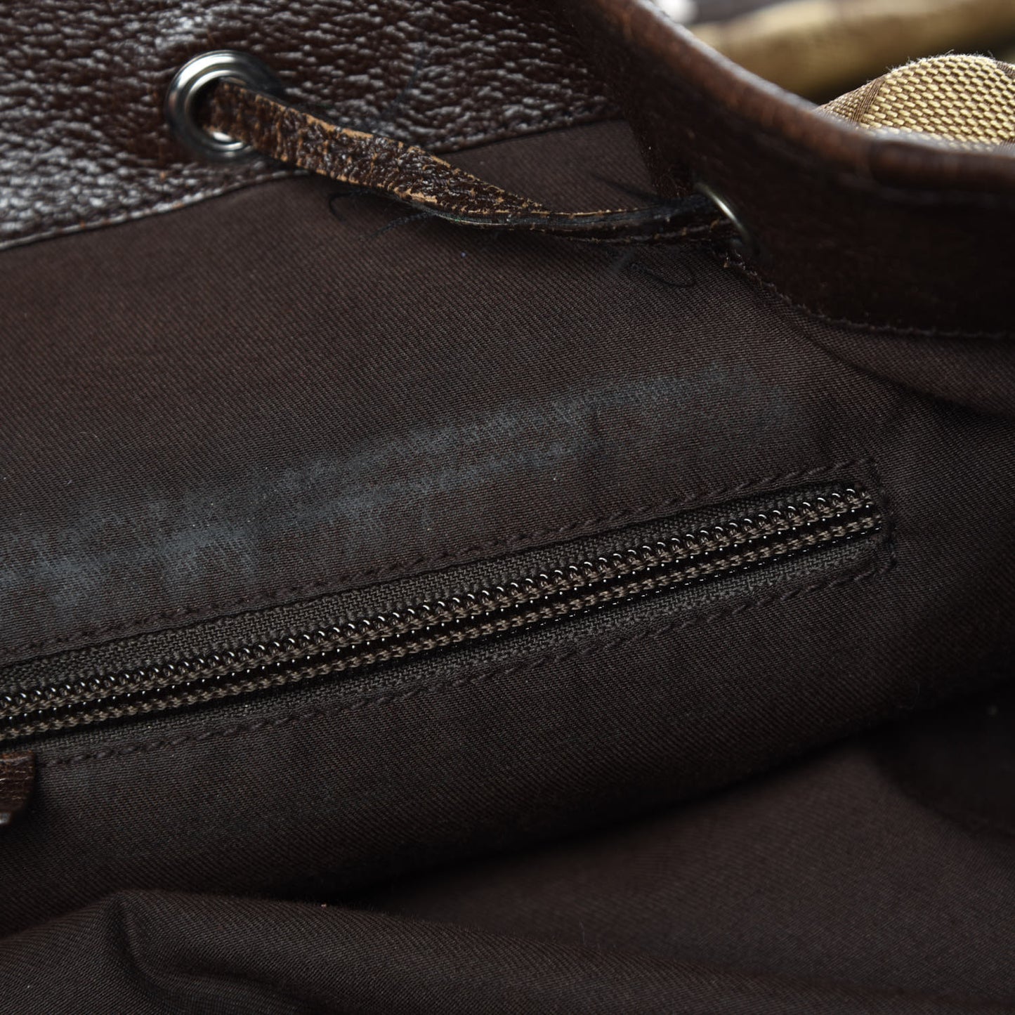 Monogram Backpack Dark Brown