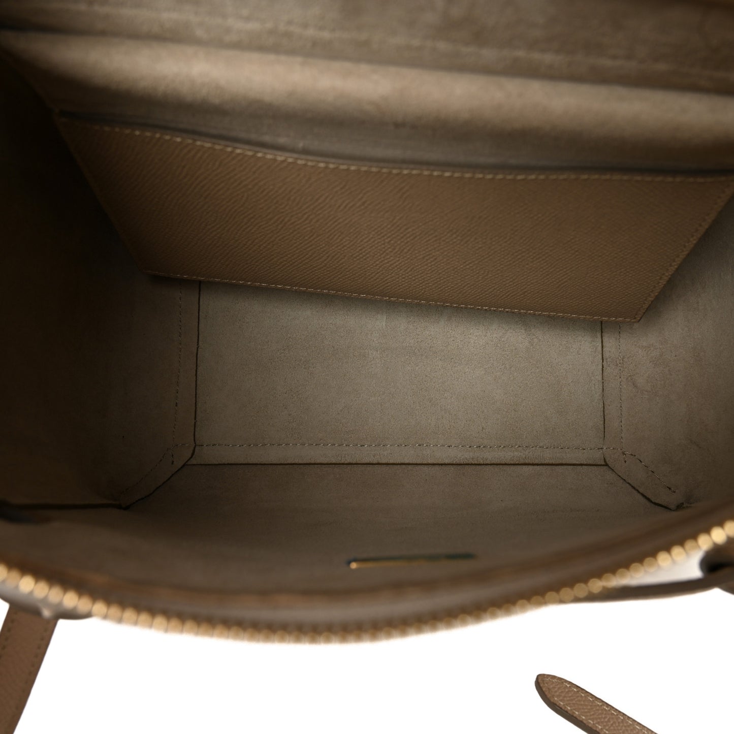 Grained Calfskin Micro Belt Bag Light Taupe