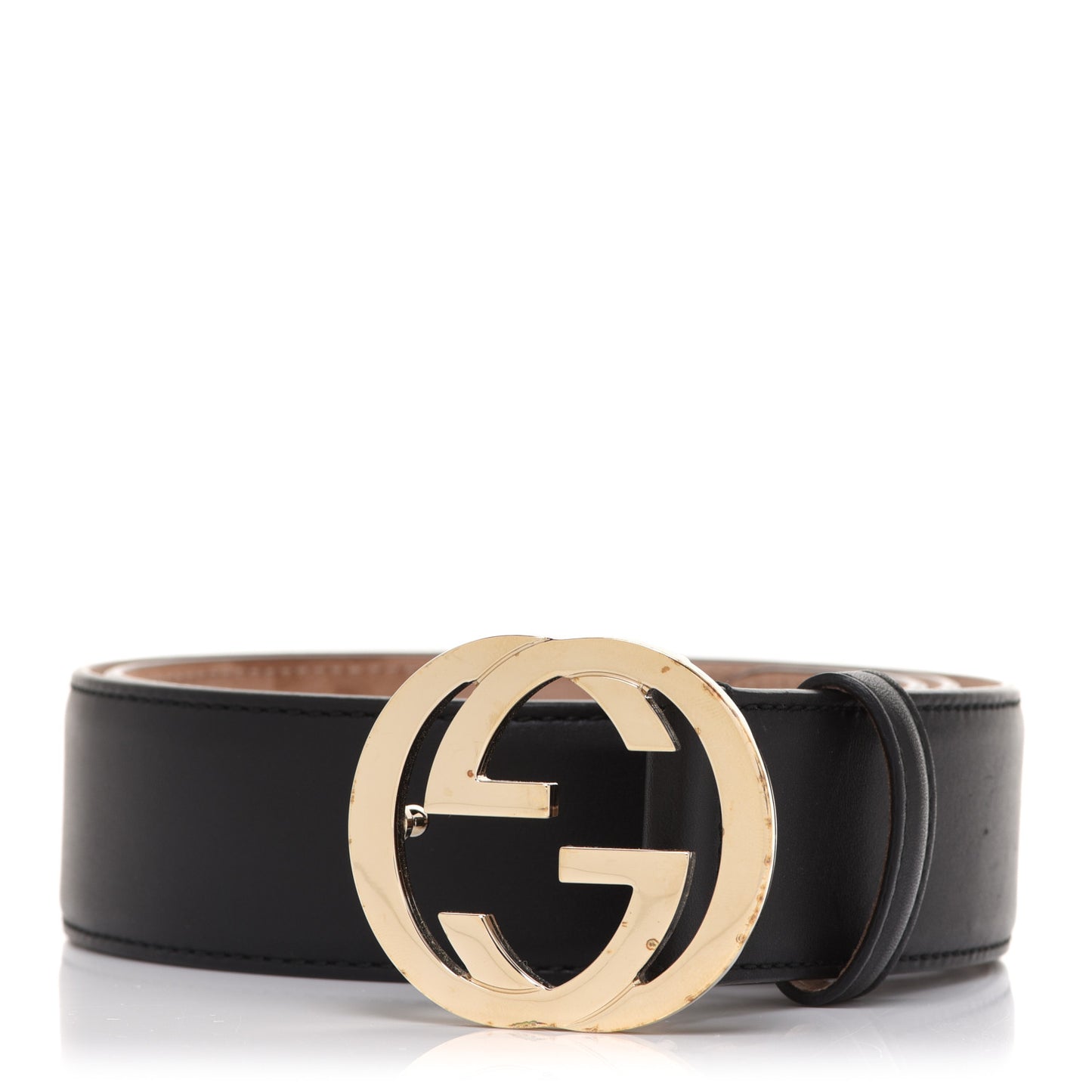 Calfskin Interlocking G 37mm Belt 80 32 Black