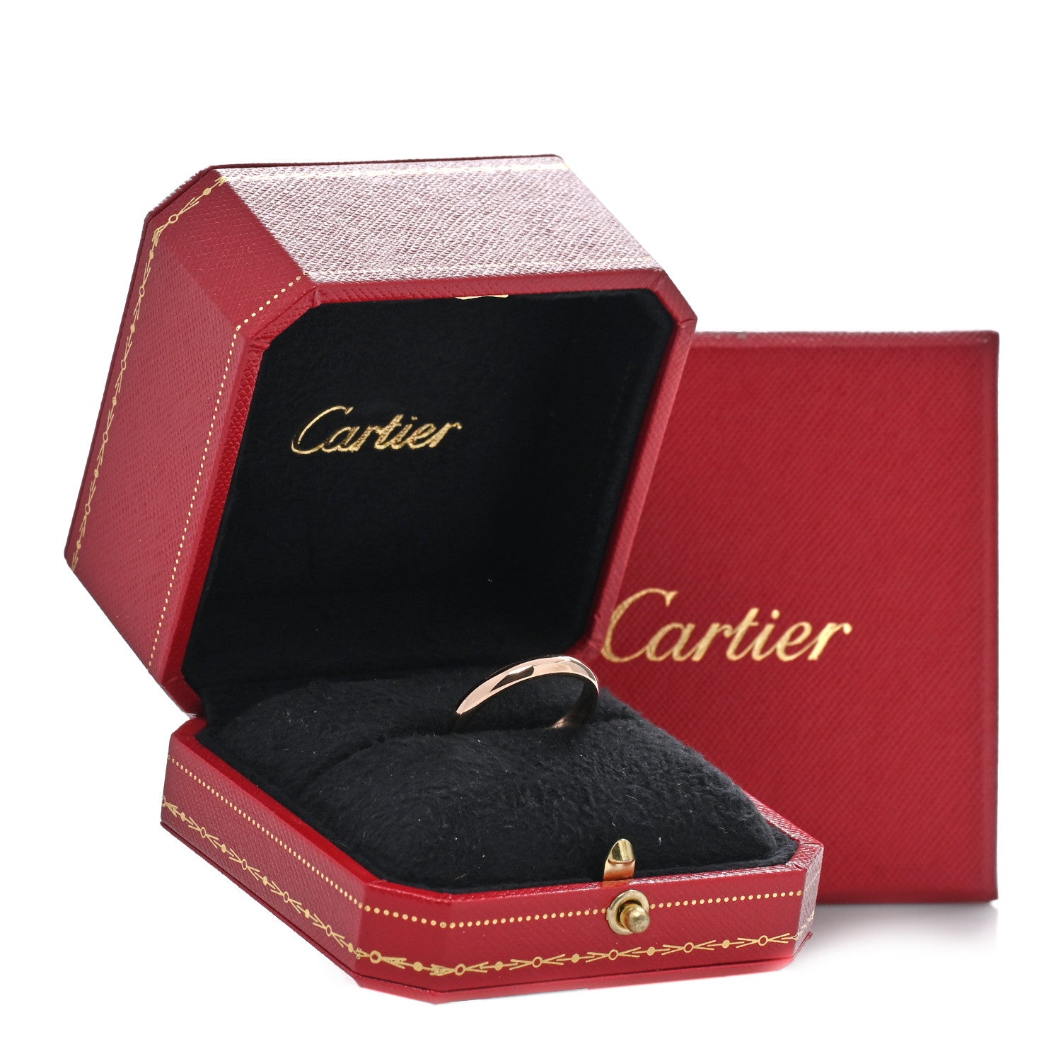 Cartier 18K Pink Gold 3.5mm 1895 Wedding Band Ring 61 9.5 5 of 5