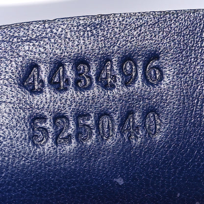 Gucci Velvet Matelasse Medium GG Marmont Shoulder Bag Cobalt Blue 7 of 11