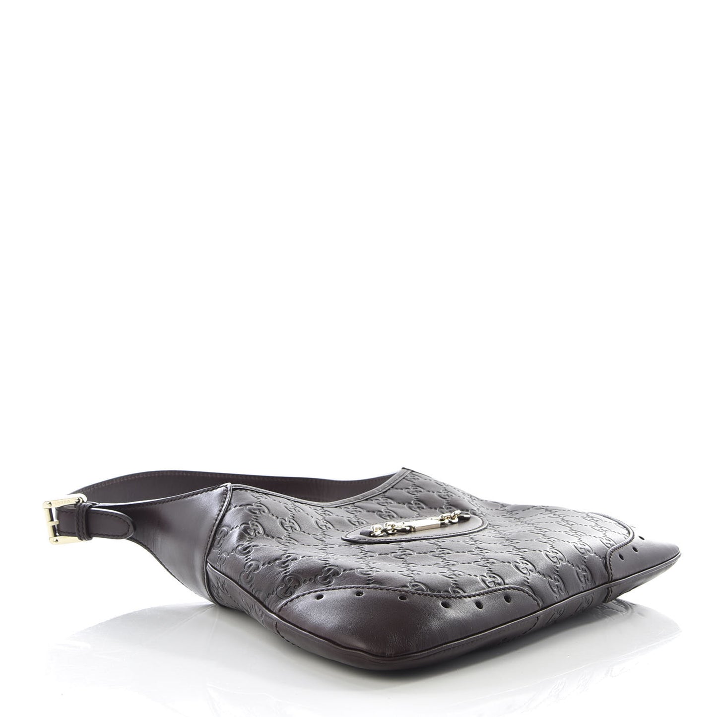 Guccissima Punch Hobo Dark Brown