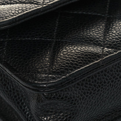 Chanel Caviar Quilted Wallet On Chain WOC Black 8 of 12