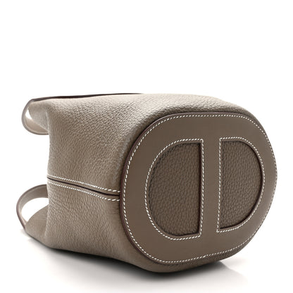 Hermes Taurillon Clemence Swift In-The-Loop 18 Bag Etoupe 4 of 13