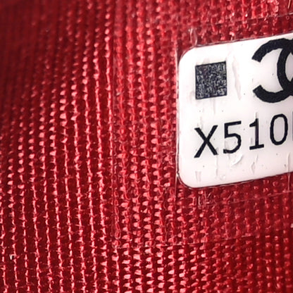 Chanel Lambskin Plexiglass Quilted Coco Love Card Holder Red 7 of 7