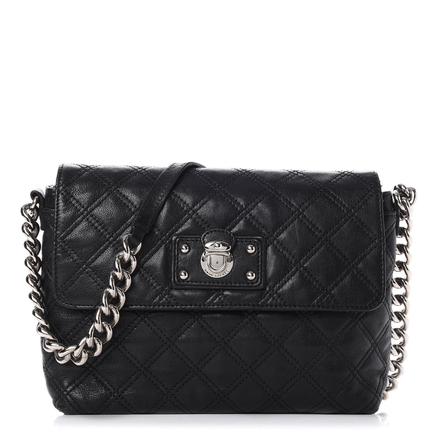 Marc Jacobs Lambskin Quilted The Large Single Flap Black 1 of 7