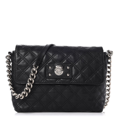 Marc Jacobs Lambskin Quilted The Large Single Flap Black 1 of 7