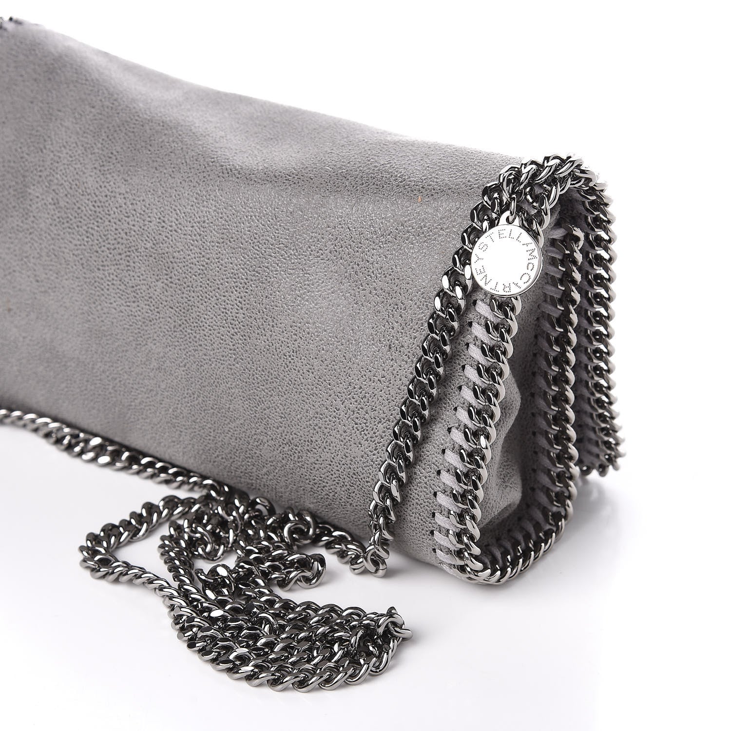 Stella McCartney Shaggy Deer Falabella Crossbody Bag Light Grey 10 of 10