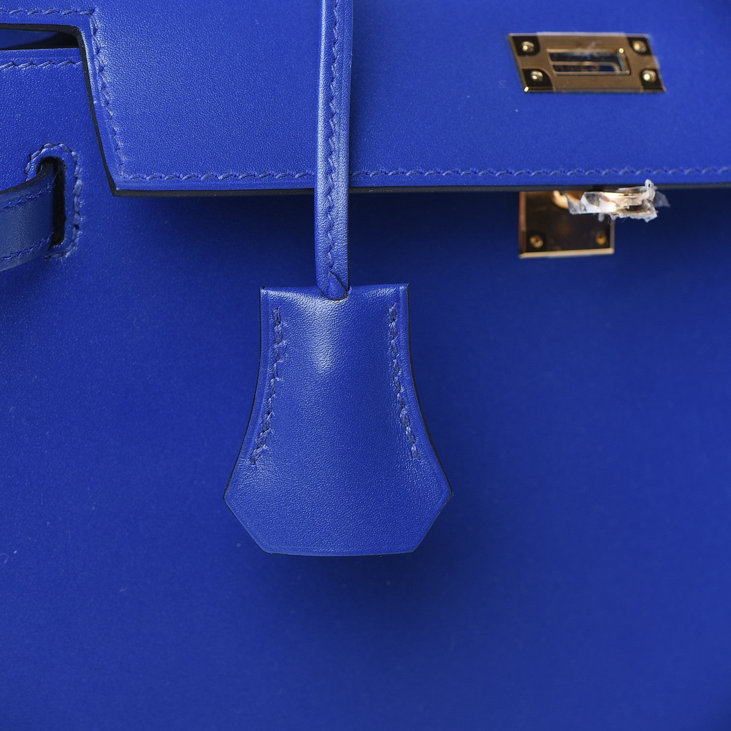 Hermes Tadelakt Kelly Sellier 25 Bleu Electrique 17 of 33