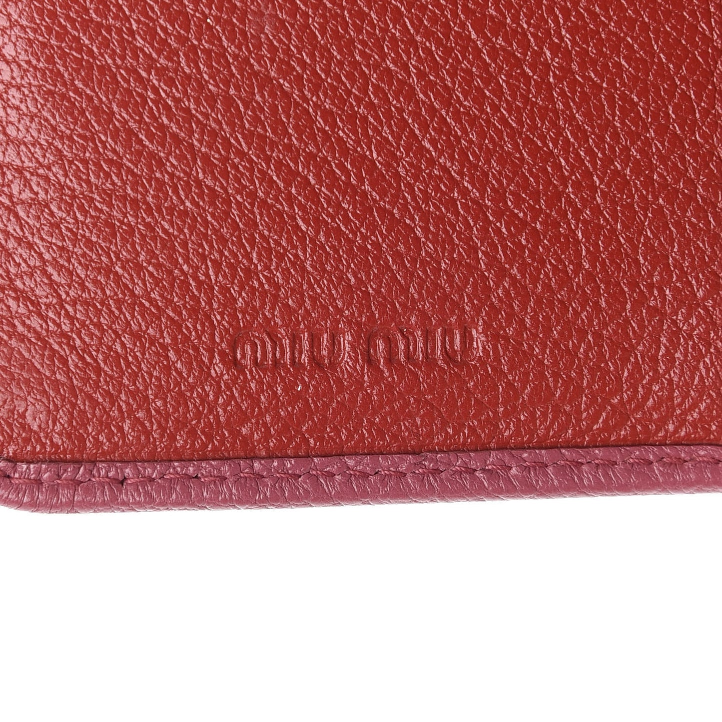 Goatskin Madras Bicolor Flap Wallet Fuoco Bruyere
