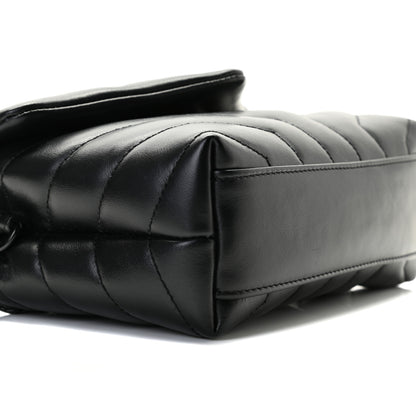 Saint Laurent Calfskin Y Quilted Monogram Toy Loulou Crossbody Bag Black 5 of 12