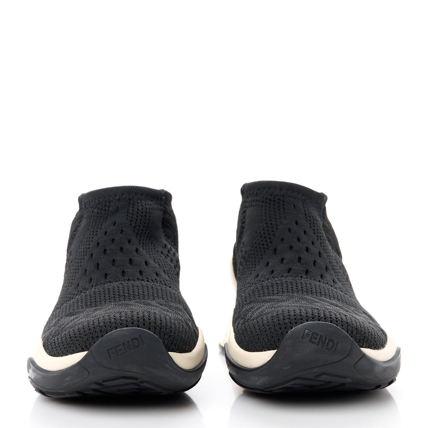 Technical 3D Mesh Womens FFluid Zip Up Sneakers Black