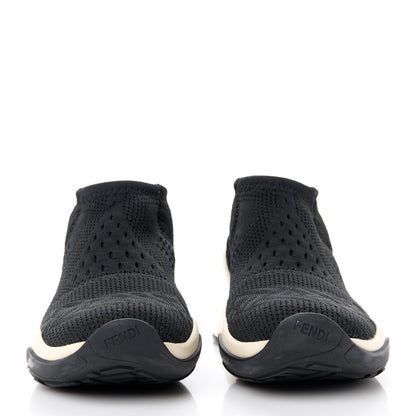 Fendi Technical 3D Mesh Womens FFluid Zip Up Sneakers Black 2 of 8