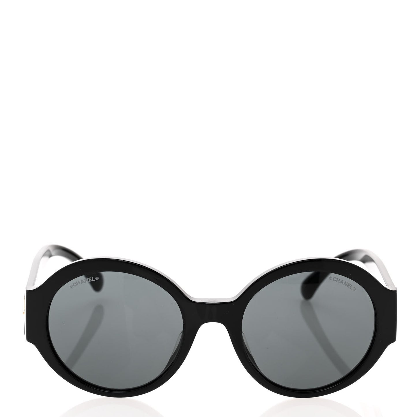 Acetate Round Sunglasses 5410 Black