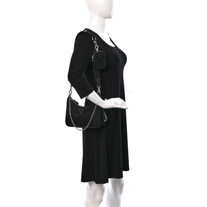 Prada Nylon Re-Edition 2005 Shoulder Bag Black 2 of 9