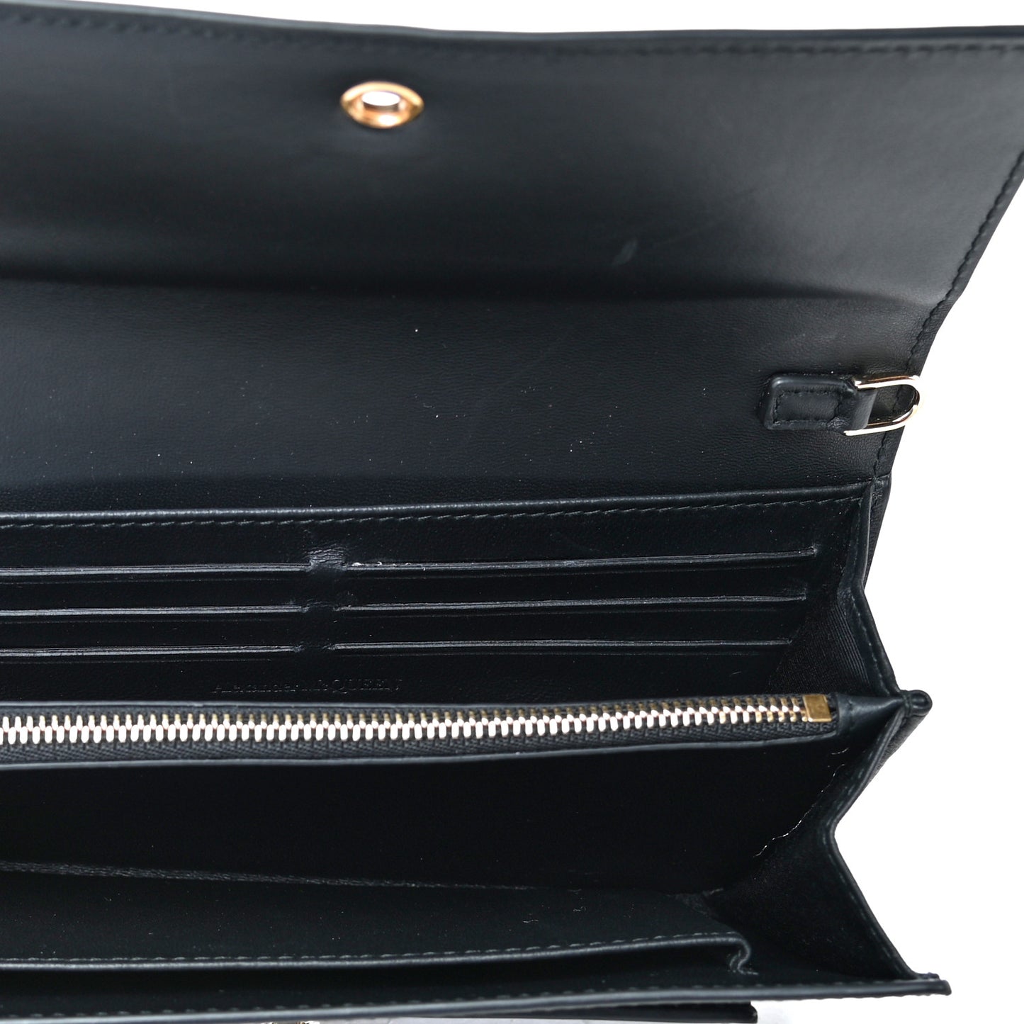 Patent Skull Wallet on Chain Black