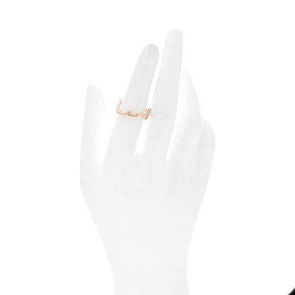 Christian Dior 18K Rose Gold Diamond Bois de Rose Ring 50 5.25 2 of 4