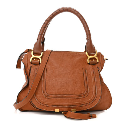 Chloe Calfskin Medium Marcie Satchel Tan 1 of 10