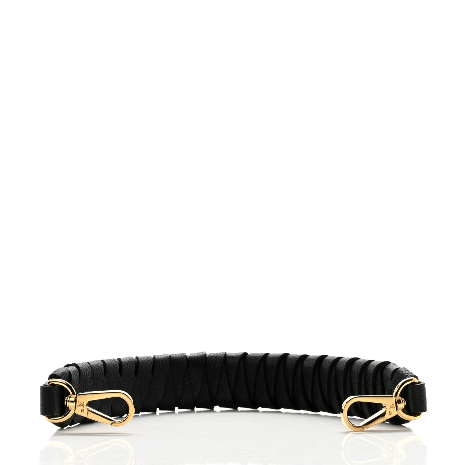 Louis Vuitton Calfskin Braided Muria Mini Strap Black 2 of 3