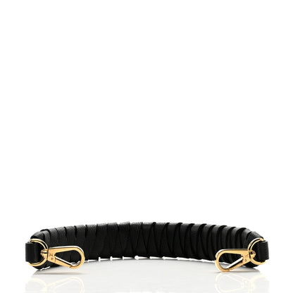 Louis Vuitton Calfskin Braided Muria Mini Strap Black 2 of 3