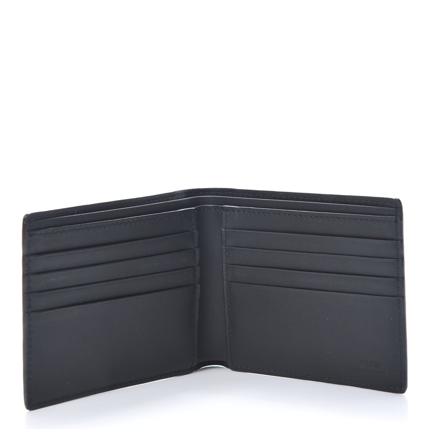 Vitello Grace FF 1974 Embossed Bi-fold Wallet Black