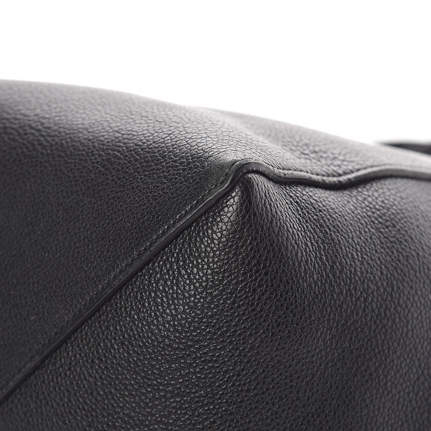 Celine Soft Grained Calfskin Medium Belt Cabas Phantom Black 10 of 13