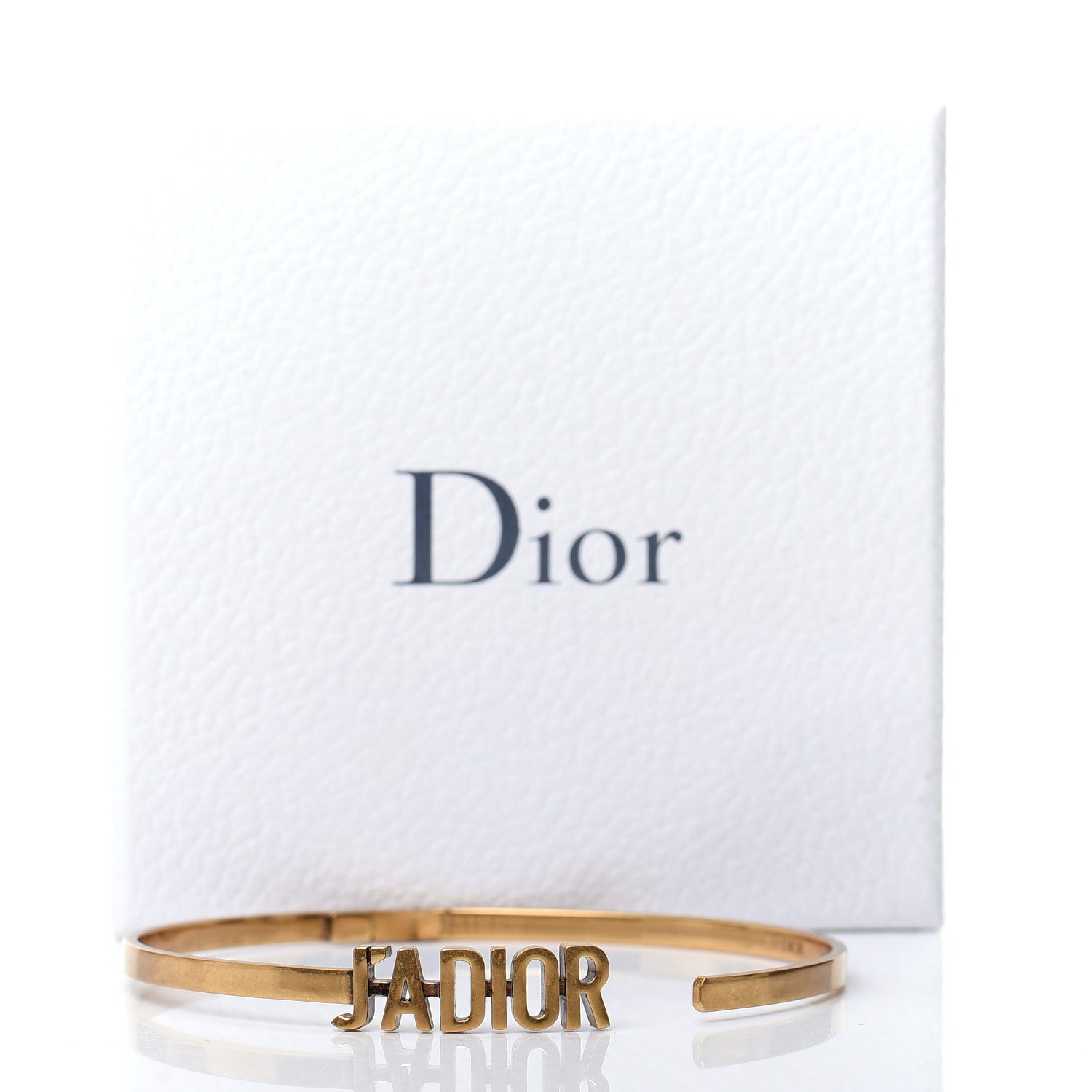 Christian Dior Metal J'Adior Logo Choker Necklace Aged Gold 5 of 5