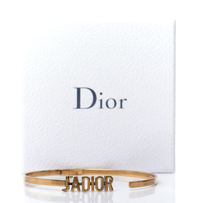 Christian Dior Metal J'Adior Logo Choker Necklace Aged Gold 5 of 5